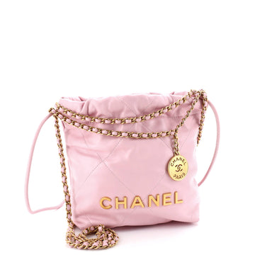Chanel 22 Chain Hobo Quilted Calfskin