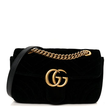 Gucci Velvet Matelasse Mini Gg Marmont