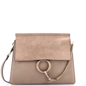 Chloe Faye Shoulder Bag Leather And