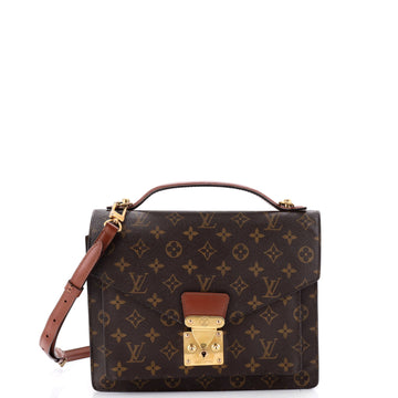 Louis Vuitton Monceau Handbag Canvas