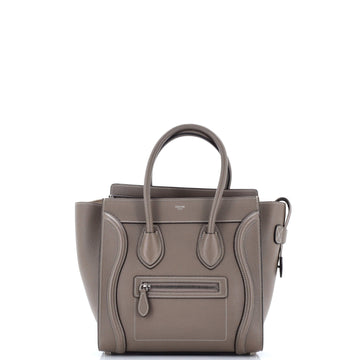 Celine Luggage Bag Grainy Leather Micro