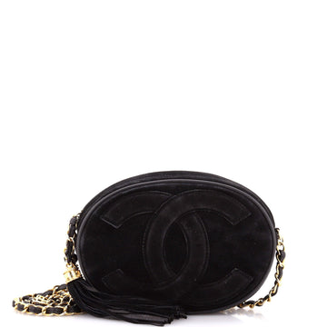 Chanel Vintage Oval Cc Tassel Crossbody