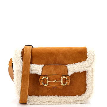 Gucci Horsebit Shoulder Bag Suede With