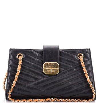 Chanel Gabrielle Tote Chevron Leather