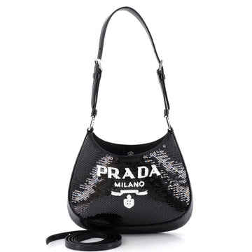 Prada Cleo Shoulder Bag Sequins Small