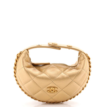 Chanel Chain Around Hobo Pouch Quilted