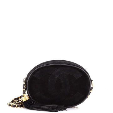 Chanel Vintage Oval Cc Tassel Crossbody