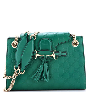Emily Chain Flap Shoulder Bag Guccissima