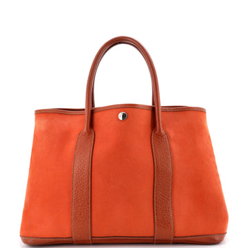 Hermes Garden Party Tote Toile And
