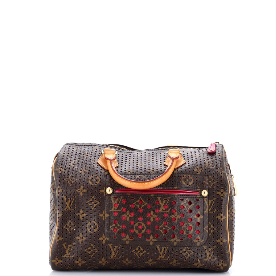 Louis Vuitton Speedy Handbag Perforated