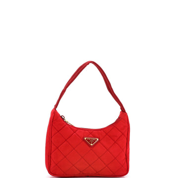 Prada Hobo Quilted Tessuto Mini