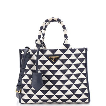 Prada Symbole Shopper Tote Jacquard