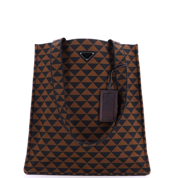 Prada Symbole Shopper Tote Jacquard