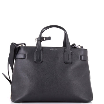 Burberry Banner Nm Tote Leather With