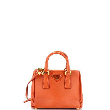Prada Galleria Double Zip Tote Saffiano
