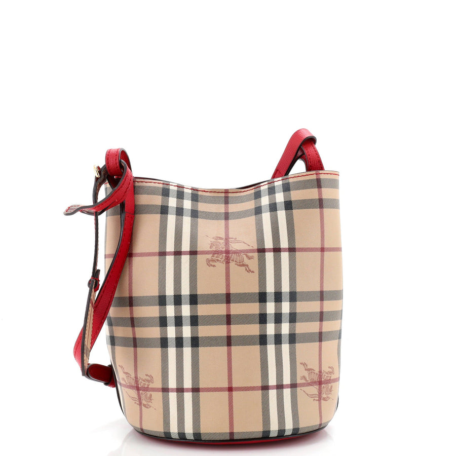 Burberry Lorne Bucket Bag Haymarket