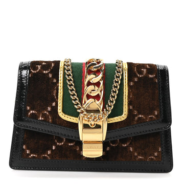 Gucci Velvet Gg Web Super Mini Sylvie