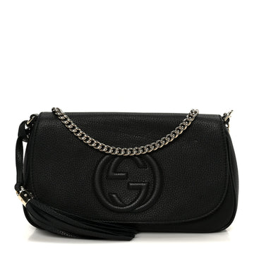 Gucci Pebbled Calfskin Medium Soho Flap