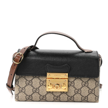 Gucci Gg Supreme Calfskin Mini Padlock