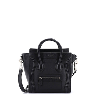 Celine Luggage Bag Grainy Leather Nano