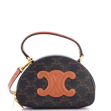Celine Half Moon Case Triomphe Coated