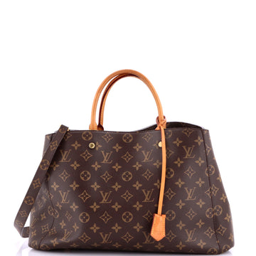 Louis Vuitton Montaigne Handbag Canvas