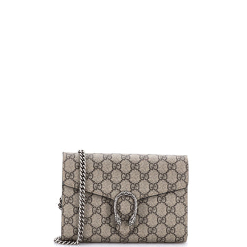 Gucci Dionysus Chain Wallet Gg Coated