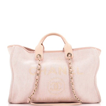 Chanel Deauville Tote Mixed Fibers Large