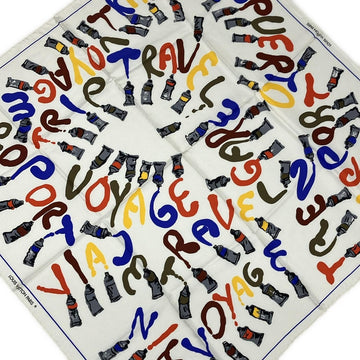 Louis Vuitton Scarf White Blue Multi