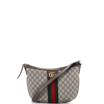 Gucci Ophidia Half Moon Hobo Gg Coated