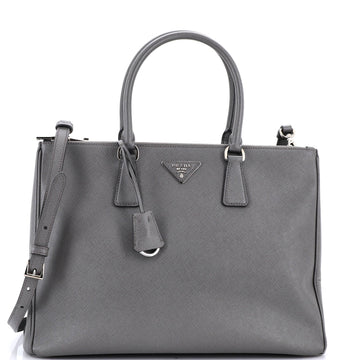 Prada Galleria Double Zip Tote Saffiano