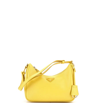 Prada Re-Edition Hobo Saffiano Leather