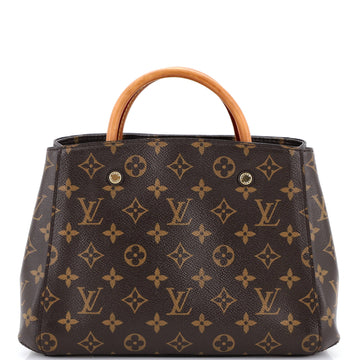 Louis Vuitton Montaigne Handbag Canvas