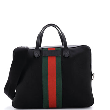 Gucci Web Zip Around Briefcase Techno