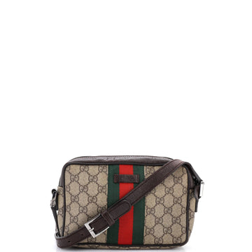 Gucci Vintage Web Camera Bag Gg Coated