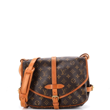 Louis Vuitton Saumur Handbag Canvas 30