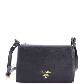 Prada Flap Crossbody Bag Vitello Daino