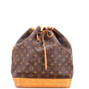 Louis Vuitton Noe Handbag Canvas Large
