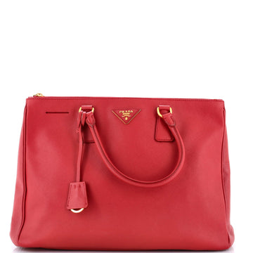 Prada Double Zip Lux Tote Saffiano