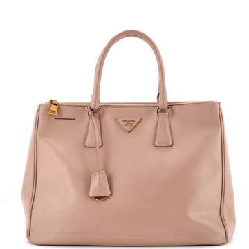 Prada Double Zip Lux Tote Saffiano