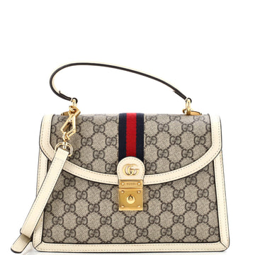 Gucci Ophidia Flap Top Handle Bag Gg