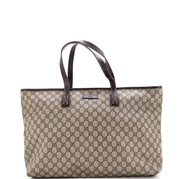 Gucci Plus Tote Gg Coated Canvas With