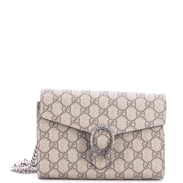 Gucci Dionysus Chain Wallet Gg Coated