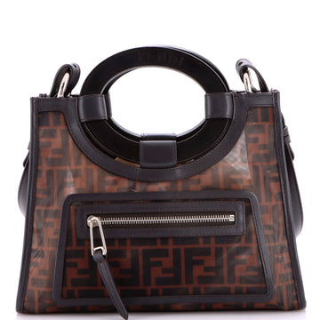 Fendi Runaway Shopper Tote Zucca Mesh