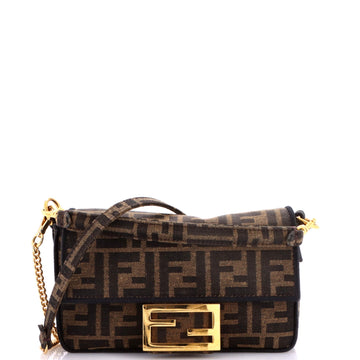 Fendi Baguette Nm Bag Zucca Canvas Mini