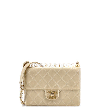 Chanel Chic Pearls Flap Bag Quilted