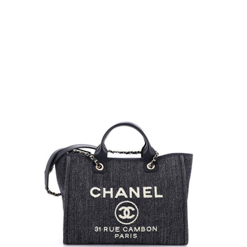 Chanel Deauville Nm Tote Denim Small