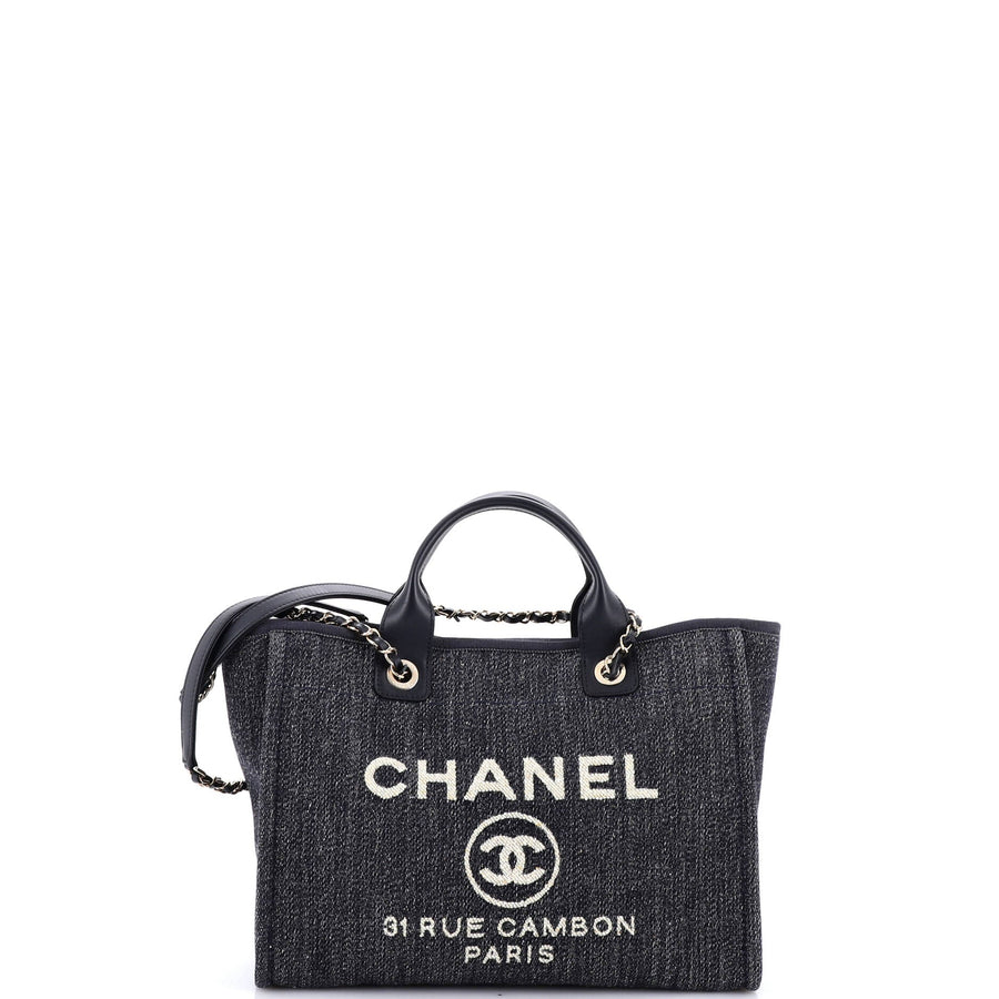 Chanel Deauville Nm Tote Denim Small