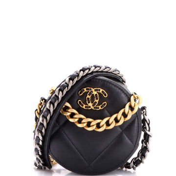 Chanel 19 Round Clutch With Chain