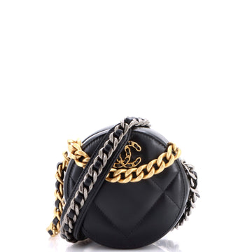 Chanel 19 Round Clutch With Chain